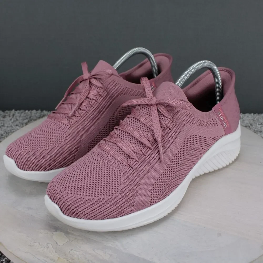 Skechers Ultra Flex 3.0 Sneakers Womens 9 Pink Mesh Comfort - Picture 4 of 9
